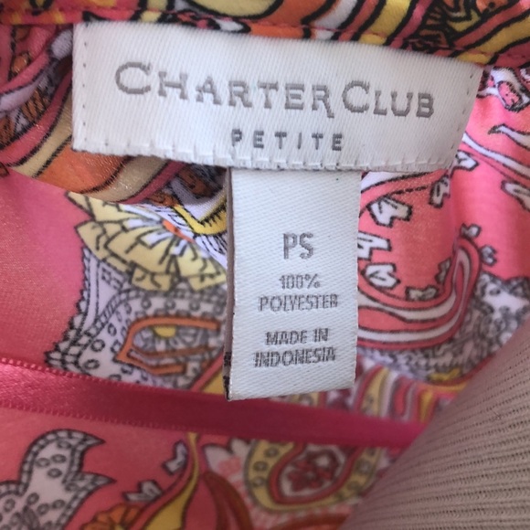 NWOT Charter Club paisley top - Picture 8 of 10